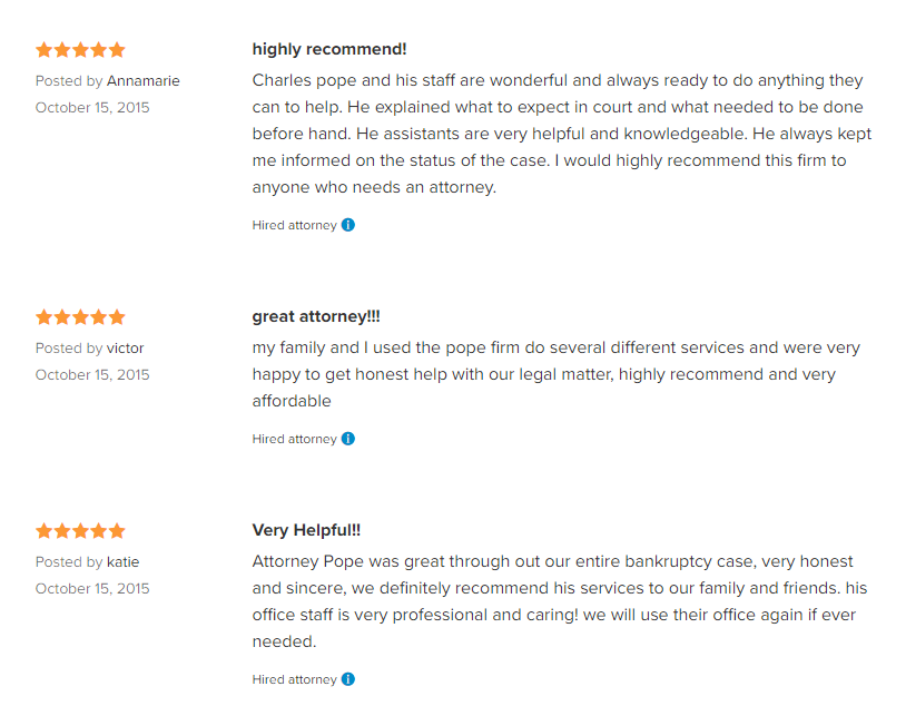 lawyers reviews